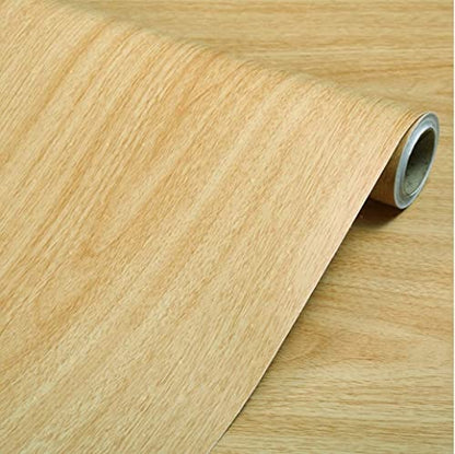 Wood Grain Contact Paper Self Adhesive Peel and Stick Film for Cabinets Shelves Drawers Faux Maple Wood Textured Shelf Paper Sticker Covering 16 x 117 Inches - size: 16"W x 117"L