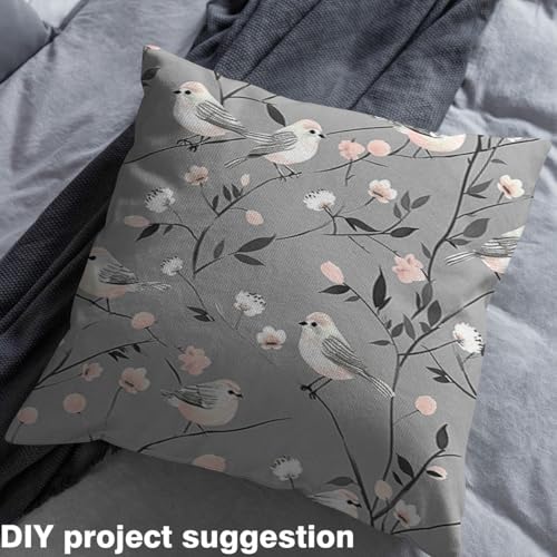 Feelyou Birds Fabric by The Yard Soft 3 Yard - color: Multi 19, size: 3 Yards