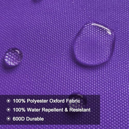 BECHAEO Waterproof Upholstery Canvas Fabric by the Yard, Purple - color: Purple, size: 1 Yard 58" x 36" (Pre-cut)