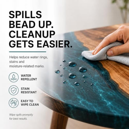 Ceramic Nano Coating for Wood, Nanofinish Coat Protection Kit for Woodworking Countertop, Table Top, and River Tables