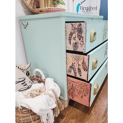 Dixie Belle Belles & Whistles Transfer | Boho Soul | 24.8” x 38.8” Sheet | Rub On Decorative Transfer for Crafts, Furniture, DIY | Crafting Design Transfer - size: Boho Soul