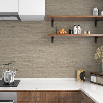 WESTICK Wood Grain Contact Paper Peel and Stick Countertops Waterproof Wood Look Wallpaper Stick and Peel Wood Contact Paper for Cabinets Kitchen Table Bedroom Dresser Desk 15.8" x 78" - color: 4.brown, size: 15.8" x 78"