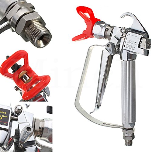 Airless Paint Spray Gun with Nozzle Guard for Pump Sprayer 3600PSI High Pressure Spray Gun (Pack of 2) - size: 1 Count (Pack of 2)