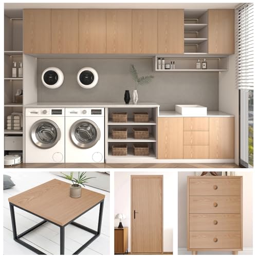 Wood Grain Contact Paper Peel and Stick Wallpaper Self Adhesive Wall Paper for Furniture Countertop Drawer Shelf Liner Cabinet Waterproof Easy to Clean 23.6" X 393" - color: Teak, size: 23.6"W x 393"L