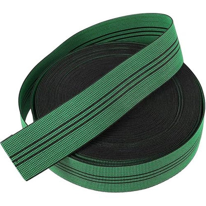 FUNSUEI 3 Rolls 2 Inches x 65.6 Feet Elastic Webbing for Sofa Upholstery, Stretch Latex Chair Webbing Band for Couch Furniture Repair