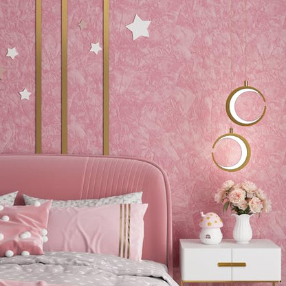 ReWallpaper Blush Pink Velvet Wallpaper Peel and Stick Soft Luxury Velvet Fabric Wallpaper Self-Adhesive Textured Pink Contact Paper for Cabinets Dresser Liner Vanity Shelf Easy to Apply 17.5inX6.5ft - color: Pink Velvet, size: 17.5in x 6.5ft