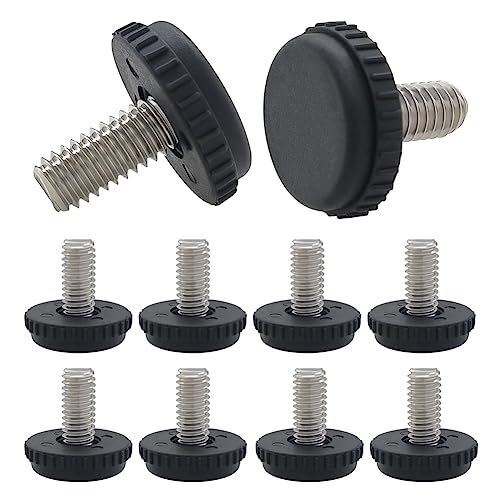 Hooshing 10PCS 5/16-18 Stainless Steel Adjustable Furniture Levelers Feet - size: 5/16"-18