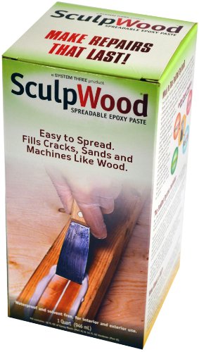 System Three SculpWood Paste Wood Epoxy Filler, 1 Quart Kit - size: 1 Quart