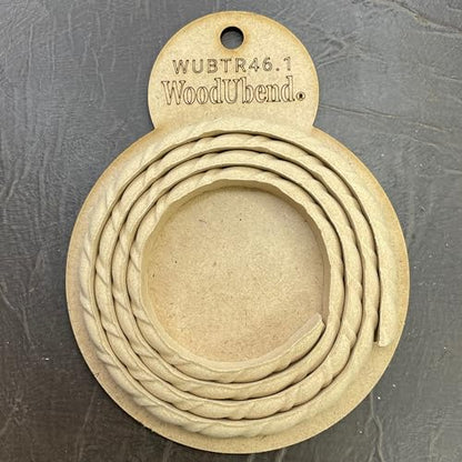 WoodUBend Pack of Two Trims WUBTR46.1 100x1cm Heat Bendable & Flexible Wood Trims - DIY Craft, Furniture & Home Decor - Easy to Apply & Paint - Versatile, Reusable & Durable - size: Pack of 2 (100x1cm)
