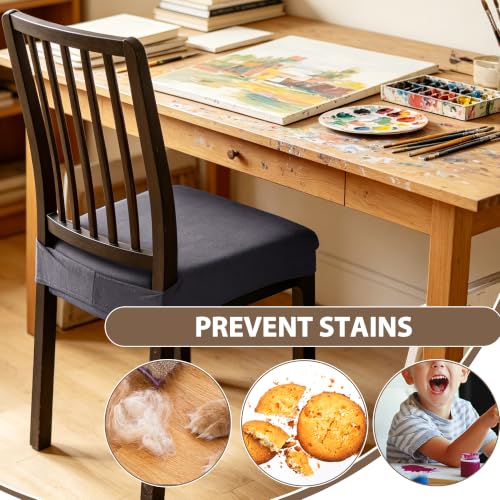 FUANGUI Dining Chair Covers Set of 2, Kitchen Chair Seat Covers - color: 01