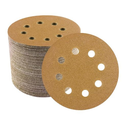 5-Inch Orbital Sander Discs, 8-Hole Pattern, 100-Pack, Hook and Loop Sandpaper for DA Sanders, Paint and Wood Finishing (80 Grit-100 PCS) - style: 80 Grit-100 PCS