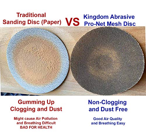 5-In. Kingdom Abrasive Pro-Net Fine Assorted Grit, 5 Each of 120, 150, 180 & 240 Pro-Net Mesh Sanding Discs with Free Pad Protector (20-Pack) - size: Fine
