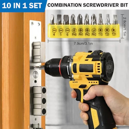 17Pcs Flexible Drill Bit Extension kit,Include 3Pcs Rotatable Socket Adapter,2Pcs Hex Shank 105° Right Angle Drill Attachment 10 Short Screwdriver Bits 90° Angled Bits & Bendable Drill Bit Extension