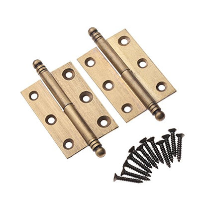 dophee 2pcs Vintage Industrial Style Folding Butt Hinges with Screws