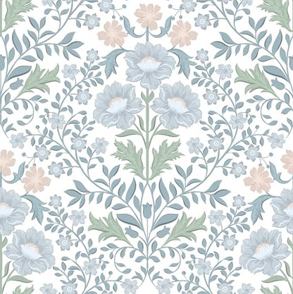 PeonyQueen Floral Peel and Stick Wallpaper 17.3"x197" Boho Contact Paper - size: 17.3" x 197"