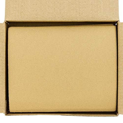 Dura-Gold Premium 1/4 Sheet Gold Sandpaper Sheets, 120 Grit (Box of 25) - size: 120-Grit