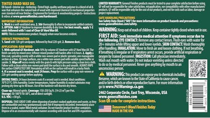 General Finishes Hard Wax Oil, 1 Pint, Golden - color: Golden, size: 1 Pint