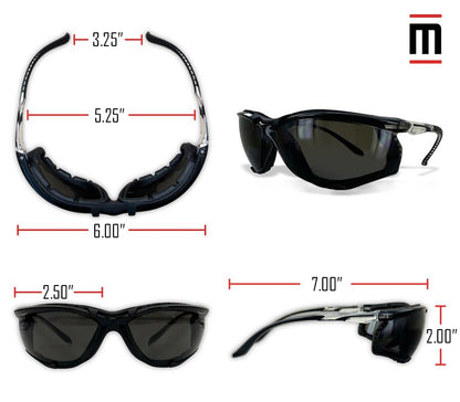 MAGID Foam Lined Safety Glasses, Anti-Fog, ANSI Z87+ Compliant, 144 Pairs - color: Clear Lens, size: 144 Pairs