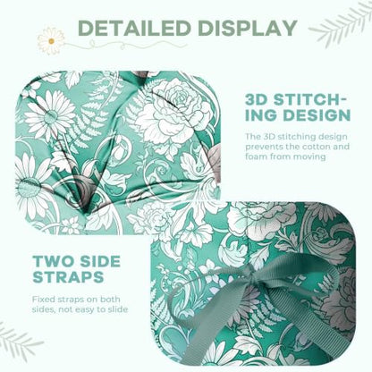 Hanging Egg Chair Cushion 47x35x7 Inches Waterproof Teal Rose - color: Teal Rose