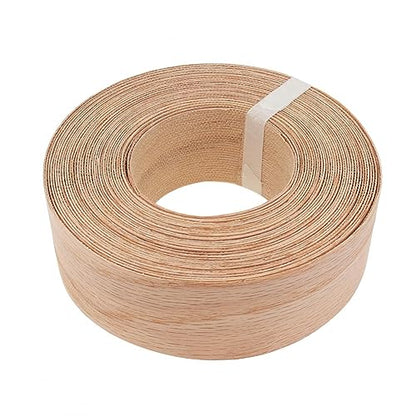 Oak Edge Banding 2 inch x 50ft Roll Wood Veneer Edging Strips Real Tape Banding for Cabinet Furniture Repair