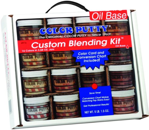 Color Putty Custom Blending Kit, Oil Based, Sixteen 3.68 oz Jars