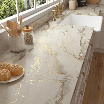 Neutral Marble Countertop Contact Paper for Countertops Mable Contact Paper - size: 24" x 120"