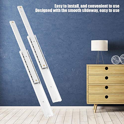 2pcs/ Set Mini Drawer Slides,Soft Close Ball Bearing Drawer Runners, Aluminum Alloy Smooth Slideway Sliding Drawer Drawer Cabinet Rail Hardware (140mm)