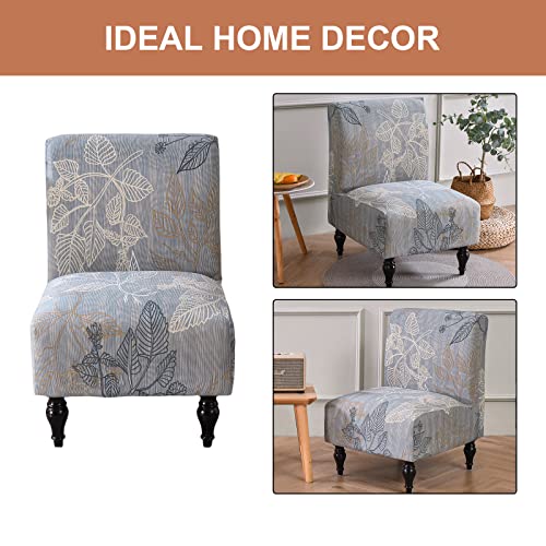 Eco-Ancheng Armless Chair Slipcover - Removable, Washable, Printed Accent Chairs for Living & Dining Room - color: A11