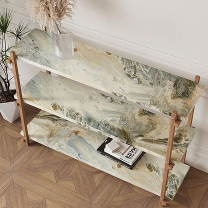 VaryPaper 15.7''x78.7'' Luxury Beige Liquid Marble Contact Paper for Countertops Waterproof Matte Marble Wallpaper Peel and Stick Countertop Vinyl Wrap Removable Granite Wallpaper for Kitchen Bedroom - size: 15.7" x 78.7"