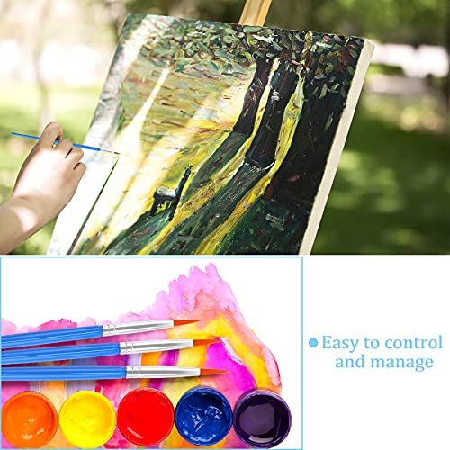 30 Pcs Round Paint Brushes, Small Brush Bulk for Miniature Detail Painting - size: 6.69inch, style: Round Paint Brushes