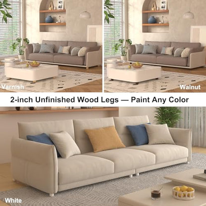 2 Inch Short Unfinished Wooden Furniture Legs Set of 4, Solid Wood Cylindrical Small Table Legs, Chair Legs, Sofa Legs, Cabinet Legs, Couch Legs, DIY Replacement Feet (Natural Wood, Unpainted) - color: Unfinished, size: 2 Inch