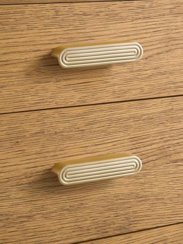 Cabinet Pulls Gold 3.75" Hole Center 5 Pack - color: Brushed Gold, size: 3-3/4"(96mm) Hole Center