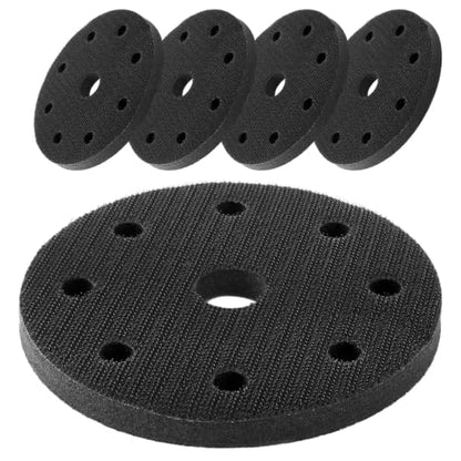 5 Pack 5 Inch 9 Holes Interface Pads 10mm Orbital Sander Pads