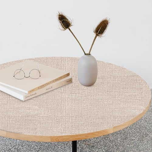 Khaki Grasscloth Peel and Stick Wallpaper 17.3"x1200" Faux Linen Textured Contact Paper Removable Self Adhesive Vinyl Wallpaper for Bedroom Bathroom Kitchen Cabinets - color: Khaki, size: 17.3" x 1200"