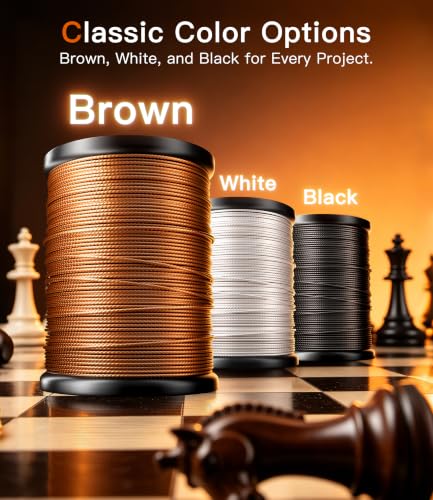 Professional Upholstery Repair Sewing Thread Kit | Heavy Duty Waxed Nylon Thread with 7Pcs Heavy Duty Sewing Needles for Leather, Canvas & Quilting | No.1 Strength & Durability | 70 Yards, Multicolor - color: Multicolor