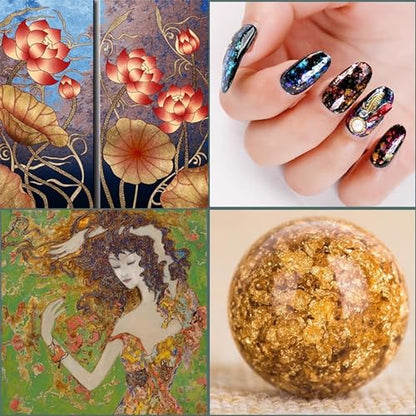 Gold Leaf Adhesive,Gilding Adhesive,Gold Leaf Glue for Craft, Arts, Wood Use (100ml + Brush + Gloves) - color: 100ml Glue