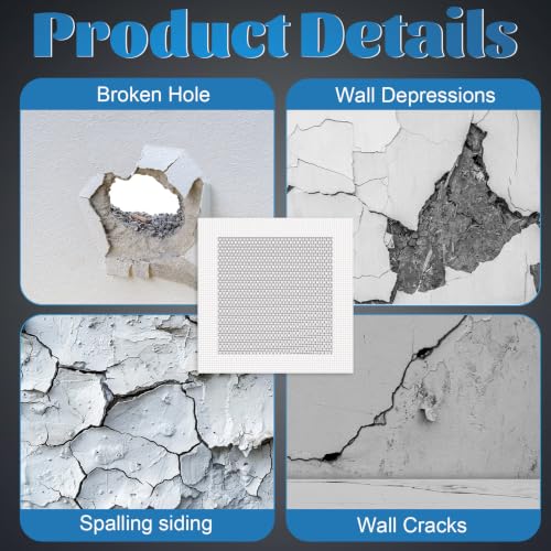 Blulu 43 Pcs 6 Inch Drywall Repair Patch Kit - size: 6 Inch