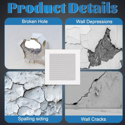Blulu 43 Pcs 6 Inch Drywall Repair Patch Kit - size: 6 Inch