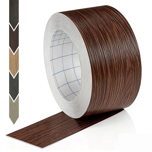 GSCIT Club Wood Grain Repair Tape, 2.4 inch X 250ft Self Adhesive Brown Walnut Grain Repair Patch for Tables, Chairs, Baseboards, Doors, Windows, Floors, Handicraft DIY. - color: Brown Walnut, size: 2.4"x 250ft