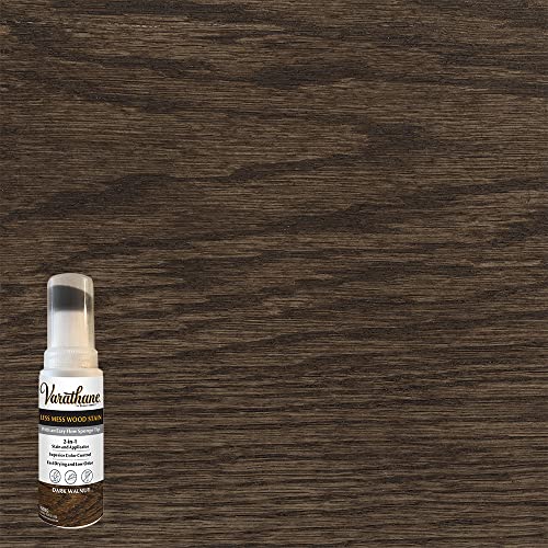 Varathane Less Mess Dark Walnut Wood Stain & Applicator - color: Dark Walnut, size: 4 Ounce (Pack of 1)