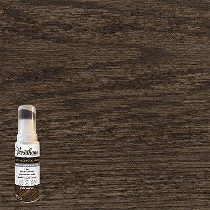 Varathane Less Mess Dark Walnut Wood Stain & Applicator - color: Dark Walnut, size: 4 Ounce (Pack of 1)