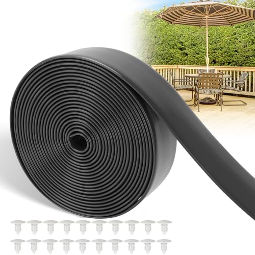 LukLoy 2" Wide 20ft Long Vinyl Straps for Patio Chairs Repairs, Black - color: Black