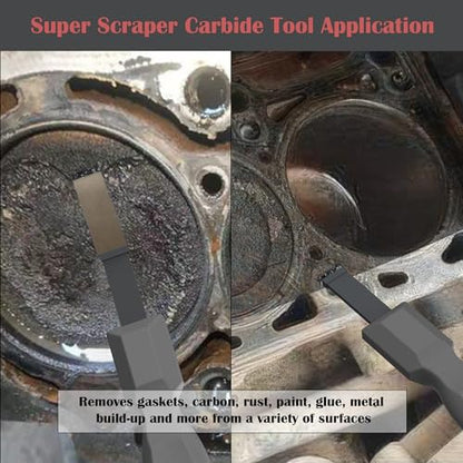 Carbide Scraper, Super Carbide Gasket Scraper for Metal and Automotive, 5/8 Inch Carbide Scraper Set (Grey 1-Piece) - color: Grey 5/8 Inch