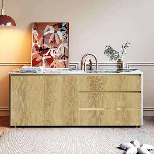 Light Wood Contact Paper Peel and Stick Natural Oak Wallpaper 12"x80" - size: 12" x 80"