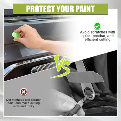 Car Sensor Film Hole Cutter 16-25mm Plastic Parking Sensor Circle Cutting Template with Tweezers, Precise Car Wrap Tools, Wrap Film Tool Kit, Edge Wrap Cutting Template Tool (Green) - color: Green