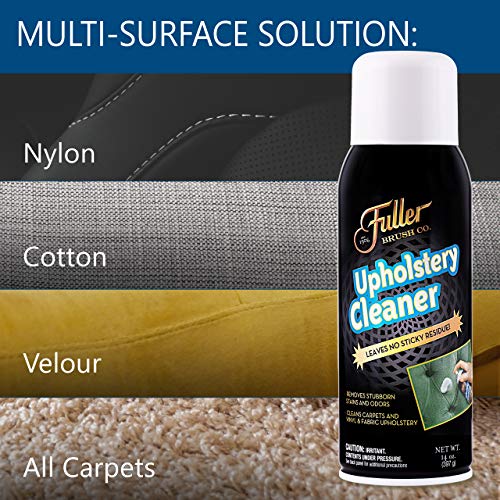 Fuller Brush Upholstery Cleaner – Foaming Multi-Surface Spray for Fabric, Carpet, Vinyl & Car Seats – Removes Stains & Odors Without Residue – Restores & Refreshes – 22 oz (Pack of 1) - size: 14 Ounce (Pack of 1)
