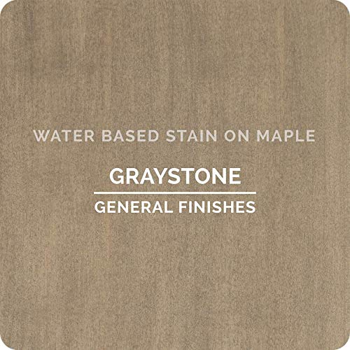 General Finishes Water Based Wood Stain, 1 Gallon, Graystone - color: Graystone, size: 1 Gallon