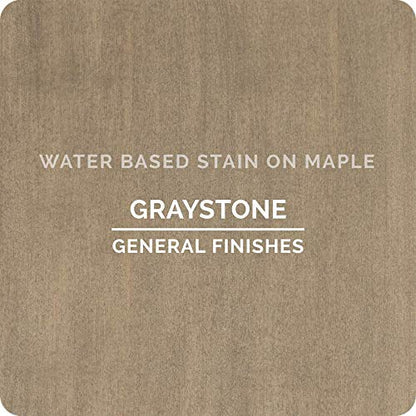 General Finishes Water Based Wood Stain, 1 Pint, Graystone - color: Graystone, size: 1 Pint