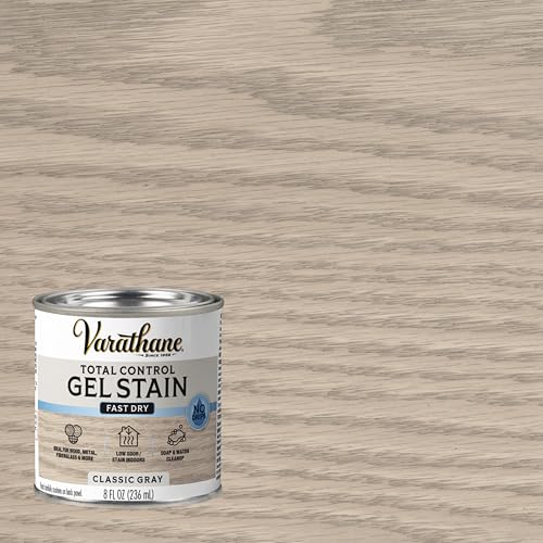 Varathane Total Control Classic Gray Gel Stain - color: Classic Gray, size: Half Pint (Pack of 1)