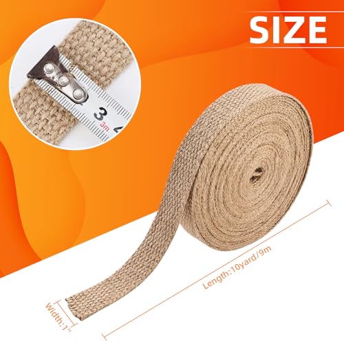 YaeCCC Upholstery Webbing for Chair, Jute Webbing, Strap (1" x 10 Yd) - size: 1" x 10 Yd